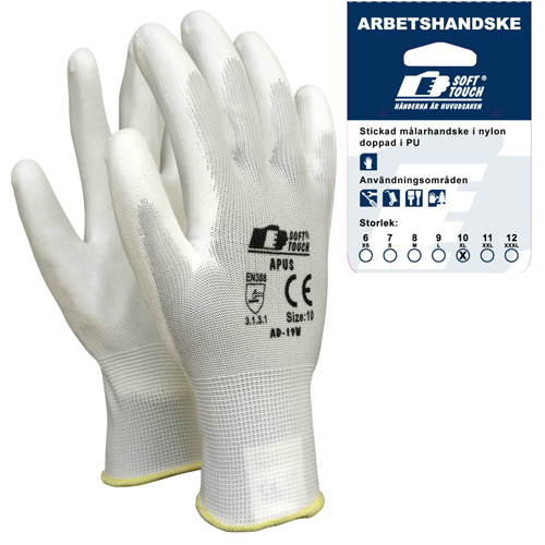 Soft Touch® Apus vit butiksförpackad